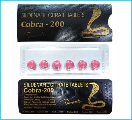 Cobra 200mg Vega extra (Sildenafil): cena za 2 balenia